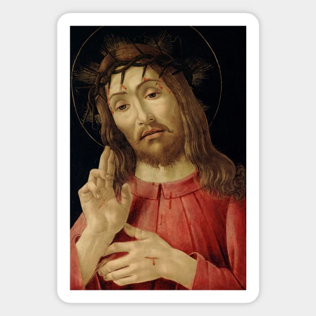 The Resurrected Christ by Sandro Botticelli Magnet by Classic Art Stall